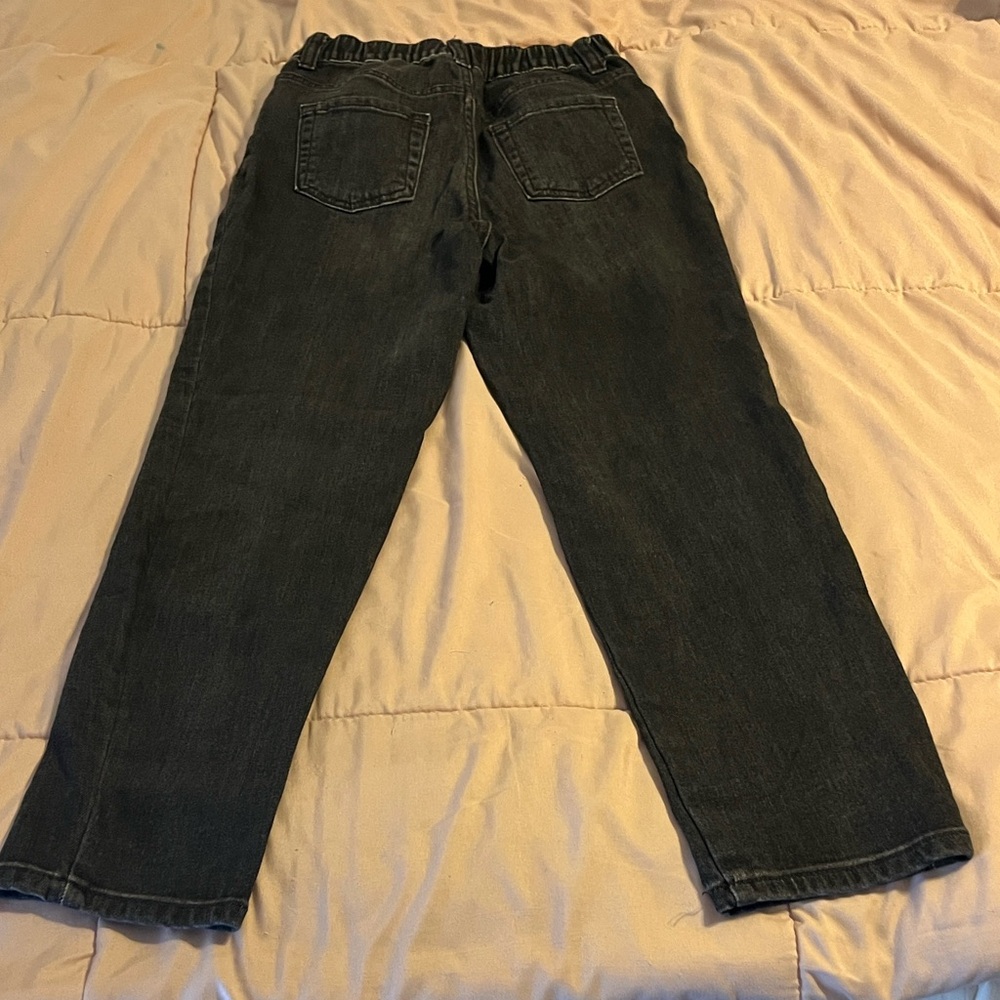 Cat & Jack Jeans - High Rise Straight - Stretch - Girls Sz 10 - Faded Black